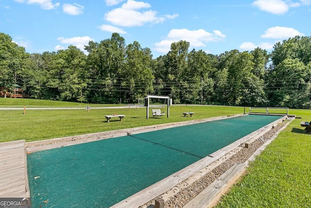 223 Denny Ridge Rd, Jasper, GA 30143 - view of community featuring a game area and a yard