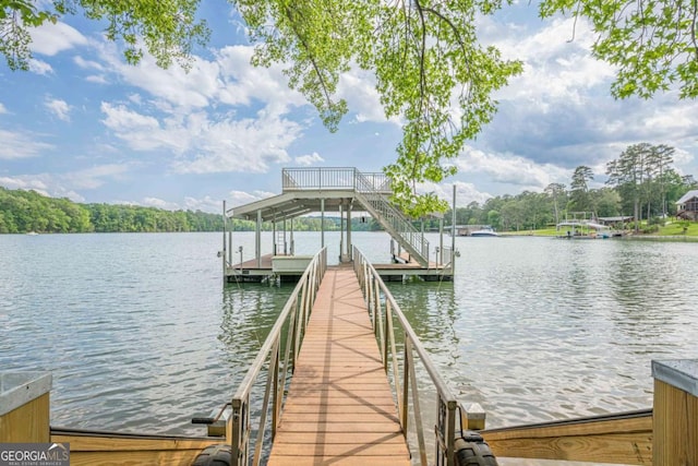 2555 Chattahoochee Ln, Cumming, GA 30041 - dock area with a water view