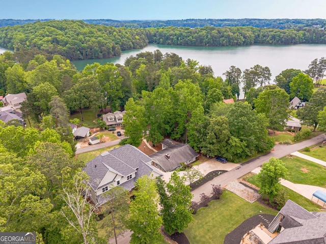 2555 Chattahoochee Ln, Cumming, GA 30041 - aerial perspective of suburban area featuring a nearby body of water