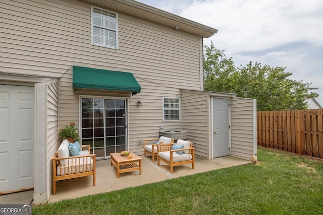2866 Florence Dr, Gainesville, GA 30504 - back of property featuring a patio and an outdoor hangout area