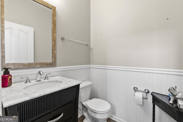 3 Tiffany Trce, Palmetto, GA 30268 - half bathroom featuring wainscoting and vanity