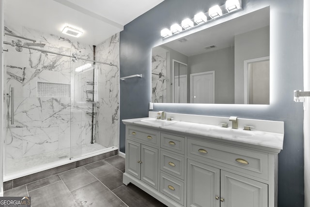 3 Tiffany Trce, Palmetto, GA 30268 - full bathroom featuring double vanity and a marble finish shower