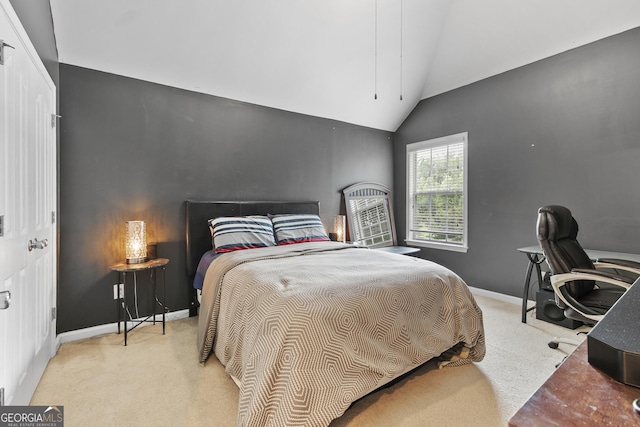 3 Tiffany Trce, Palmetto, GA 30268 - carpeted bedroom with vaulted ceiling and an office area