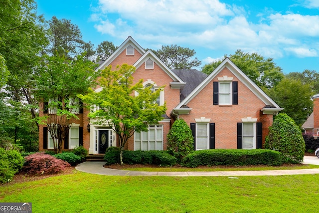 1000 Admiral Xing, Alpharetta, GA 30005 - view of front of property featuring brick siding and a front lawn