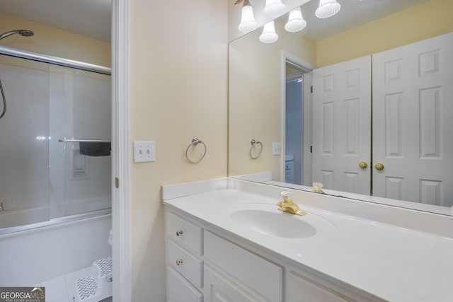 1000 Admiral Xing, Alpharetta, GA 30005 - bathroom featuring vanity, enclosed tub / shower combo, and toilet