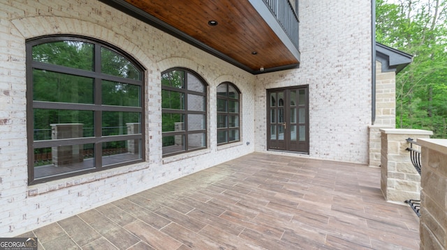 10765 Shallowford Rd, Roswell, GA 30075 - view of patio featuring french doors
