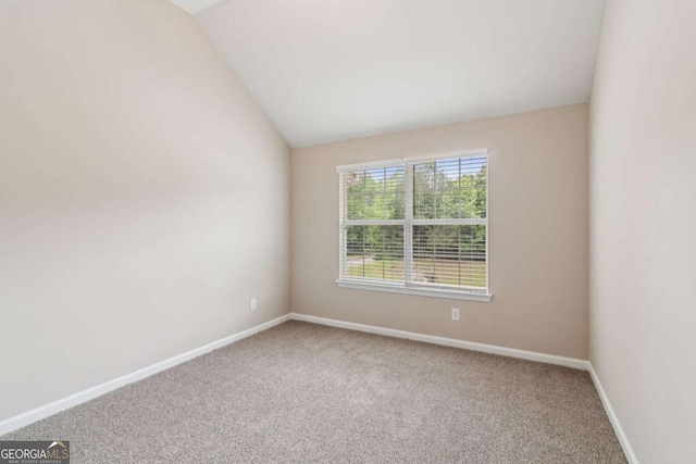 2896 Chilhowee Dr, Atlanta, GA 30331 - unfurnished room featuring carpet, vaulted ceiling, and baseboards
