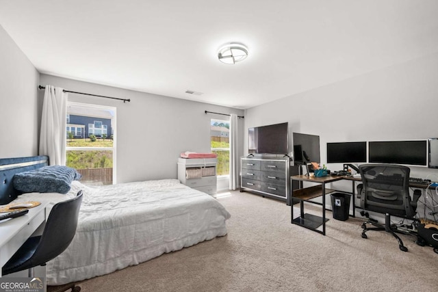 4607 Underwood Walk, Powder Springs, GA 30127 - carpeted bedroom with an office area