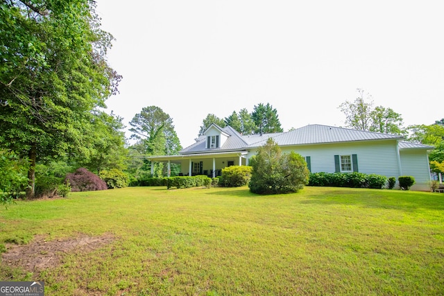 3530 Refuge Rd, Jasper, GA 30143 - view of front of house featuring a front lawn and metal roof