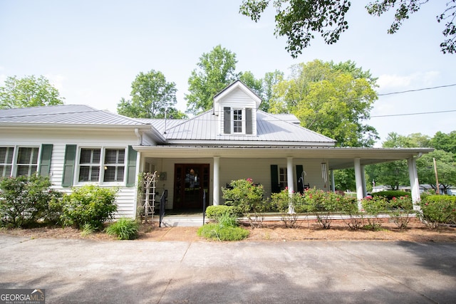 3530 Refuge Rd, Jasper, GA 30143 - view of front of house featuring a porch and metal roof