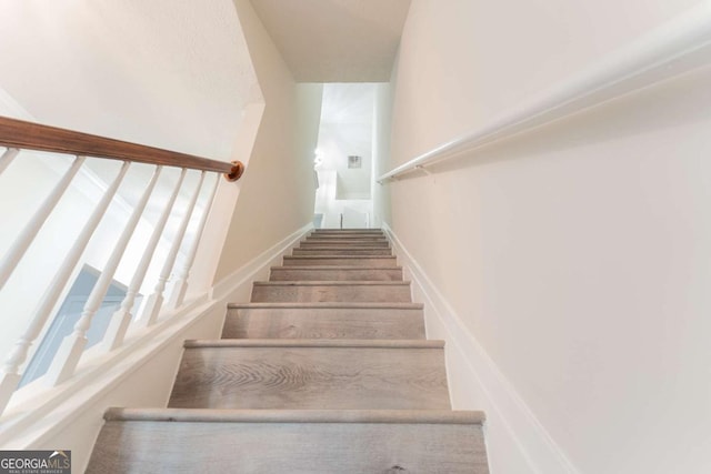 view of stairs