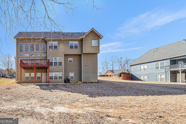 145 Windward Hls, Mcdonough, GA 30253 - rear view of property with a deck