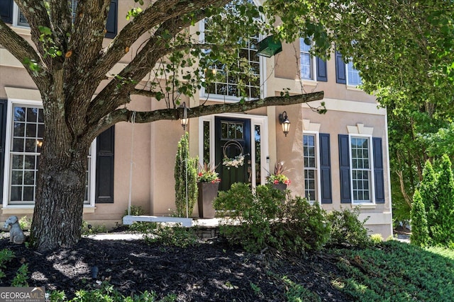 235 Foxley Way, Roswell, GA 30075 - entrance to property with stucco siding