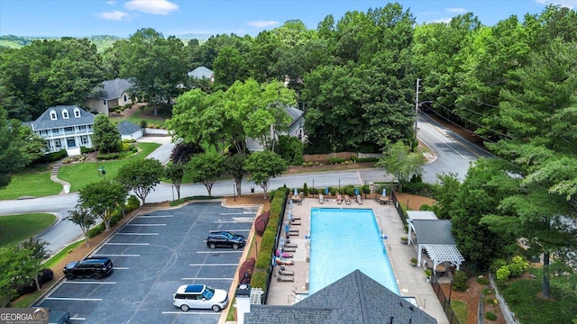 235 Foxley Way, Roswell, GA 30075 - aerial view of a pool