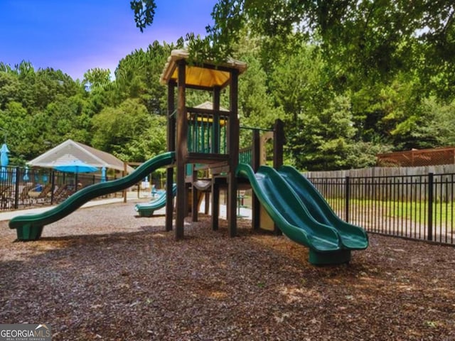 59 Creekside Blf, Hiram, GA 30141 - view of playground at dusk