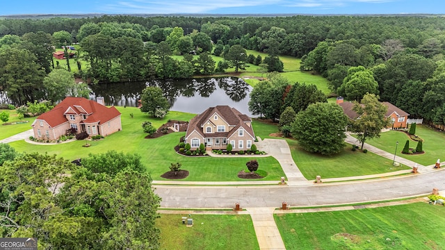127 Courts Of Hampton, Hampton, GA 30228 - aerial view of property and surrounding area with a large body of water and a forest