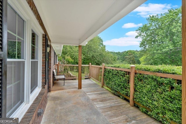 view of wooden terrace