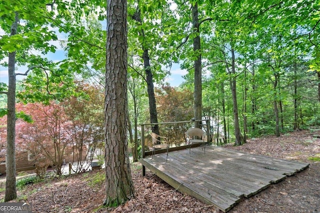 view of wooden terrace