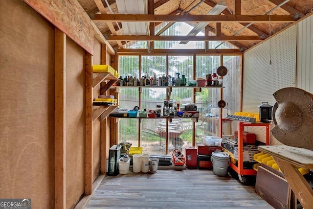 view of storage room