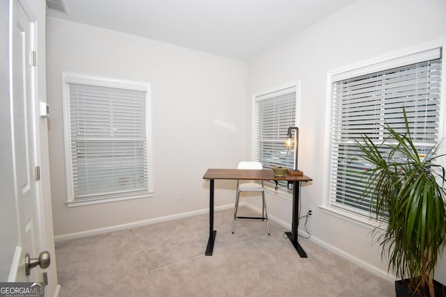 756 Cady Way, Atlanta, GA 30312 - home office featuring light colored carpet and baseboards