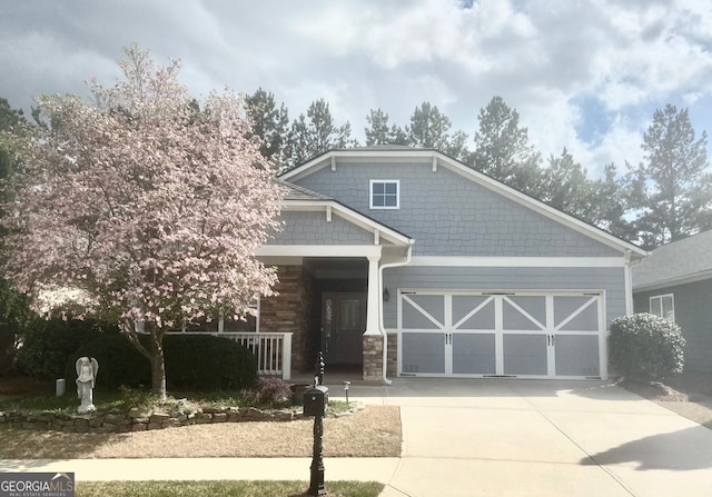 3127 White Magnolia Chase SW, Gainesville, GA 30504 - craftsman inspired home with driveway, covered porch, and a garage