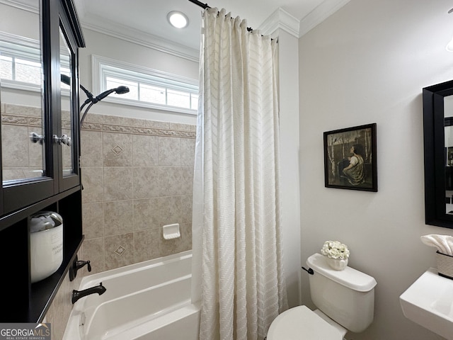 3127 White Magnolia Chase SW, Gainesville, GA 30504 - full bathroom with crown molding and shower / tub combo