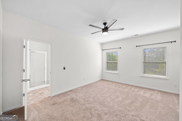 235 Centennial Cir, Canton, GA 30114 - half bathroom featuring toilet, vanity, baseboards, and stone finish floors