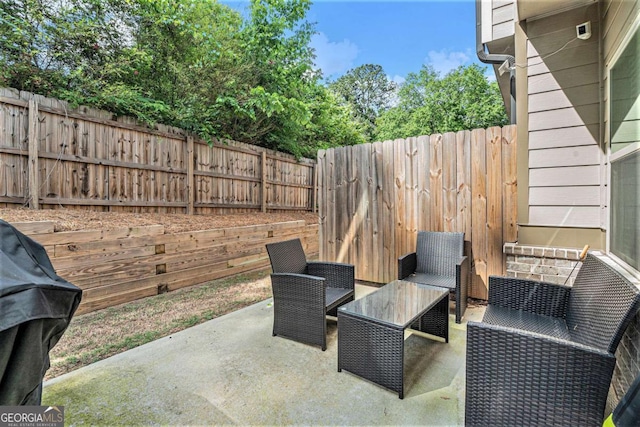 450 Rockfern Ct, Lilburn, GA 30047 - view of patio with a fenced backyard