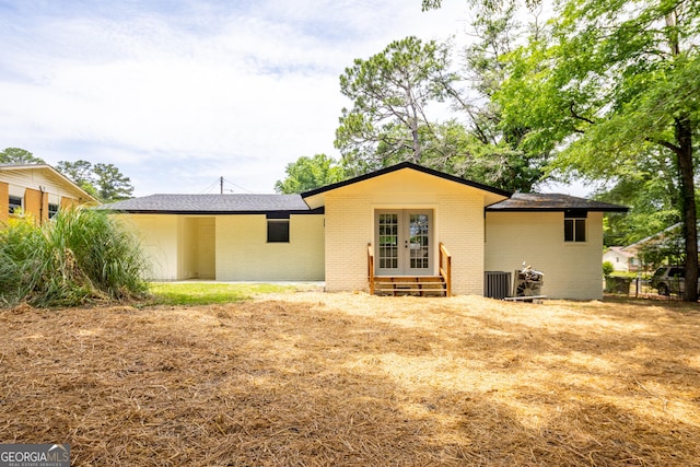 754 Wright Dr, Columbus, GA 31907 - back of property with french doors, brick siding, and entry steps