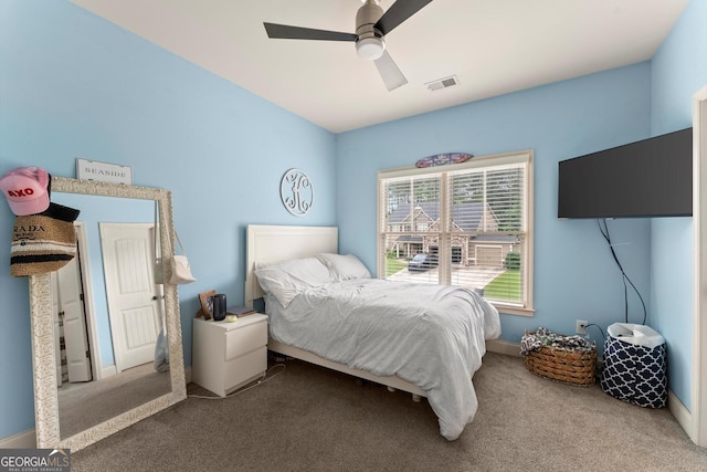 1050 Double Branches Ln, Dallas, GA 30132 - bedroom featuring carpet, a ceiling fan, and baseboards