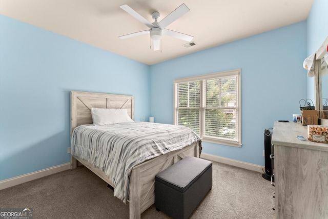 1050 Double Branches Ln, Dallas, GA 30132 - carpeted bedroom with baseboards and ceiling fan