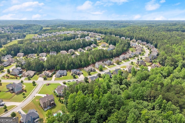 1050 Double Branches Ln, Dallas, GA 30132 - aerial perspective of suburban area featuring a forest