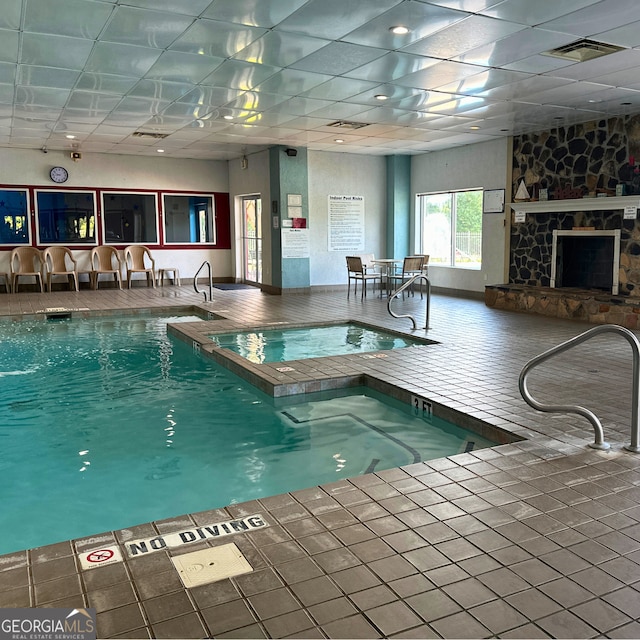 77 Hollow Log Path, Cleveland, GA 30528 - view of indoor pool