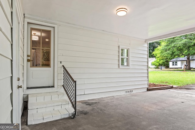 492 Clover St, Athens, GA 30606 - property entrance featuring a patio area and a lawn