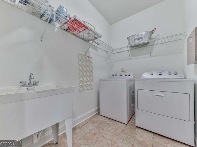 631 Naturewalk Blvd, Dallas, GA 30132 - laundry room with independent washer and dryer and baseboards