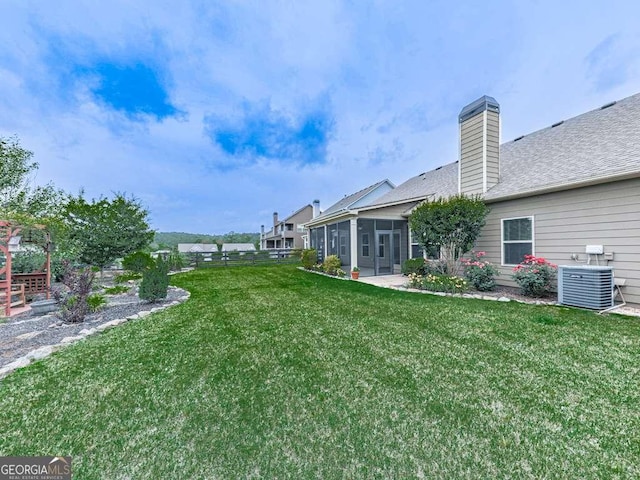 631 Naturewalk Blvd, Dallas, GA 30132 - view of grassy yard featuring a sunroom