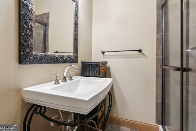1320 Magnolia Park Cir, Cumming, GA 30040 - full bath featuring an enclosed shower and a sink