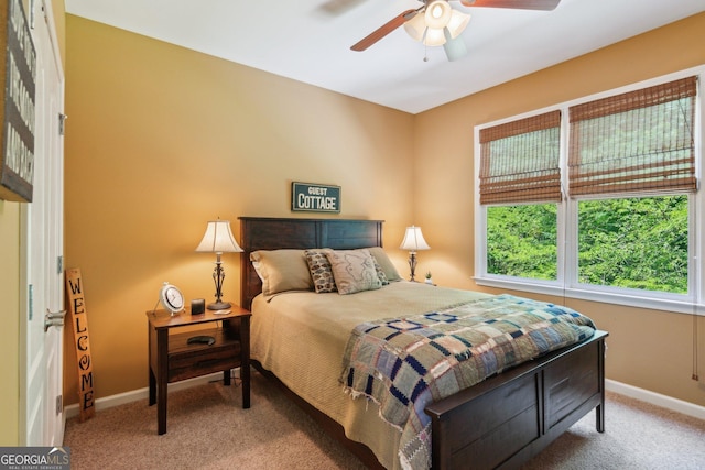 1320 Magnolia Park Cir, Cumming, GA 30040 - bedroom with carpet floors and a ceiling fan