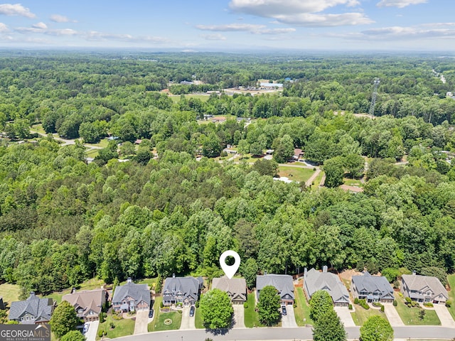 1320 Magnolia Park Cir, Cumming, GA 30040 - aerial view of residential area featuring a heavily wooded area