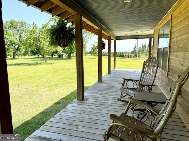 570 July Rd, Rochelle, GA 31079 - deck with a yard