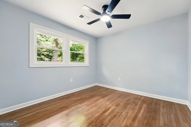 163 Oakcliff Ct, Atlanta, GA 30331 - unfurnished room featuring baseboards, wood finished floors, and ceiling fan