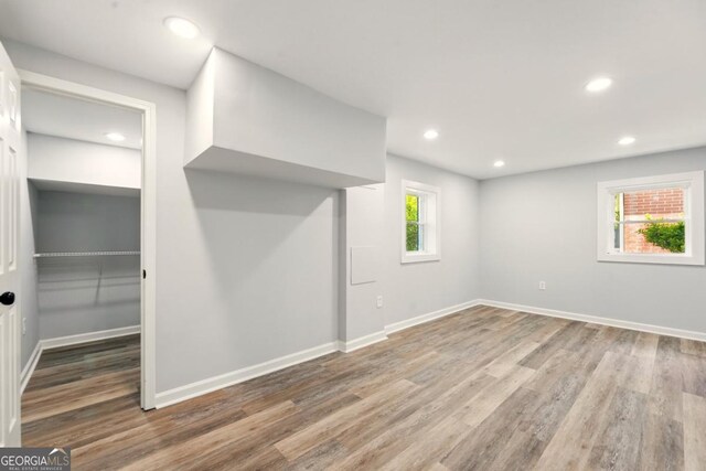 163 Oakcliff Ct, Atlanta, GA 30331 - interior space with wood finished floors, baseboards, recessed lighting, a spacious closet, and a closet