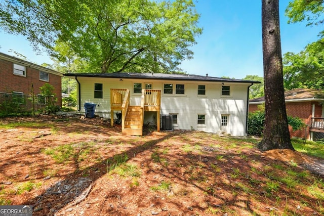 163 Oakcliff Ct, Atlanta, GA 30331 - rear view of property with central AC unit and fence