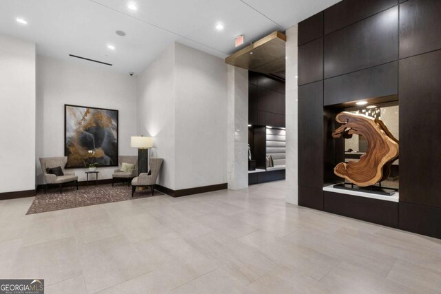 855 Peachtree St NE Unit 1508, Atlanta, GA 30308 - community lobby featuring recessed lighting and a high ceiling