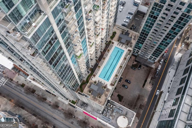855 Peachtree St NE Unit 1508, Atlanta, GA 30308 - aerial view of a pool area