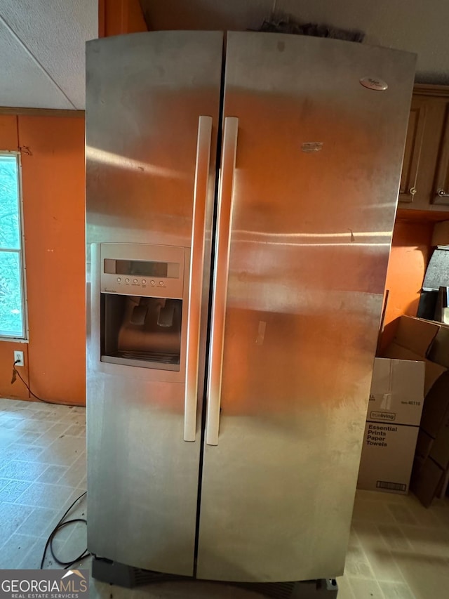 57 Pleasant Ln, Comer, GA 30629 - kitchen view of stainless steel fridge