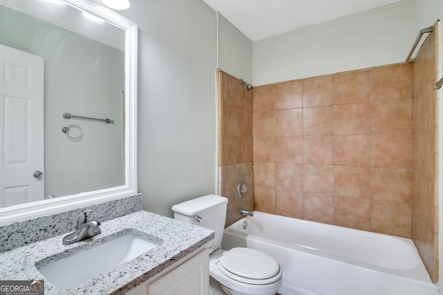 3137 Buford Hwy NE Unit 11, Brookhaven, GA 30329 - full bathroom featuring vanity, toilet, and bathing tub / shower combination
