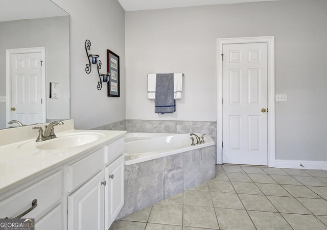 315 Antebellum Way, Fayetteville, GA 30215 - full bath featuring tile patterned floors, a bath, and vanity