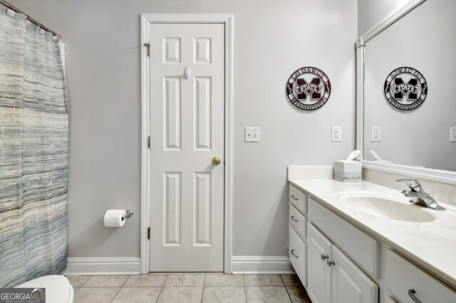 315 Antebellum Way, Fayetteville, GA 30215 - full bath with tile patterned floors, baseboards, vanity, and toilet