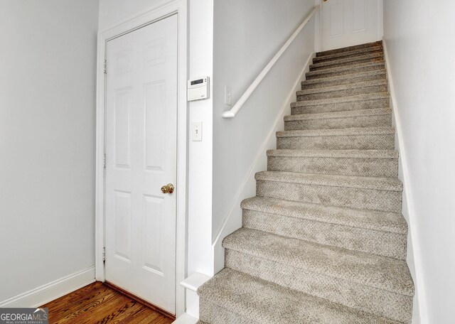 315 Antebellum Way, Fayetteville, GA 30215 - stairway with wood finished floors and baseboards